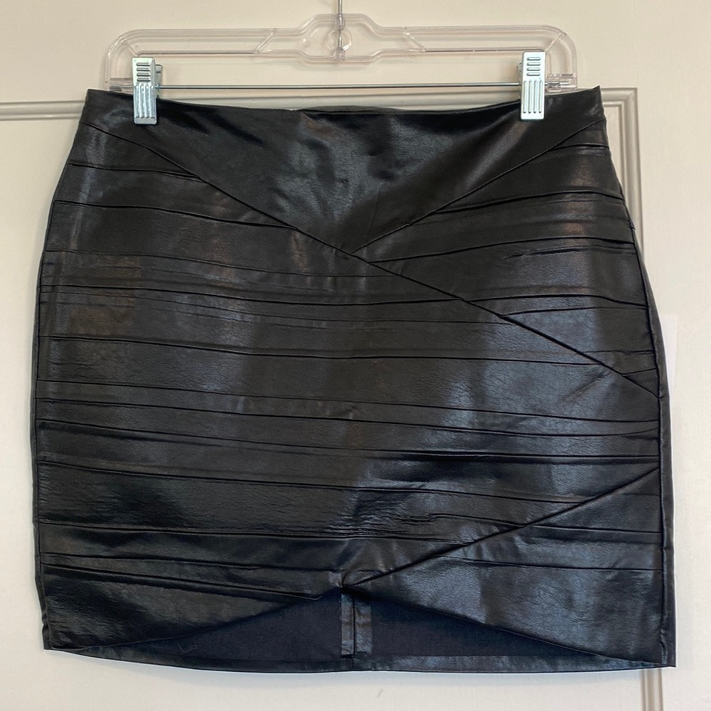 Zara Faux Leather Mini Skirt